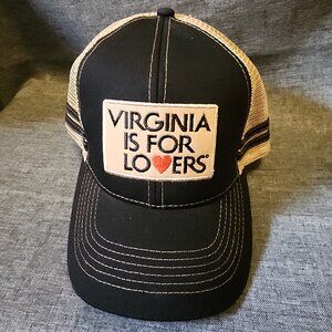 Creative Color Black/Tan Virginia Is For Lovers Mesh Back Strap Back Hat